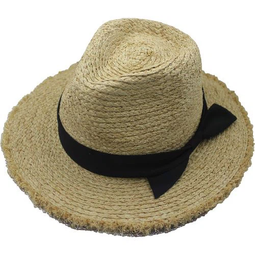 Raffia Raw Edge Hat